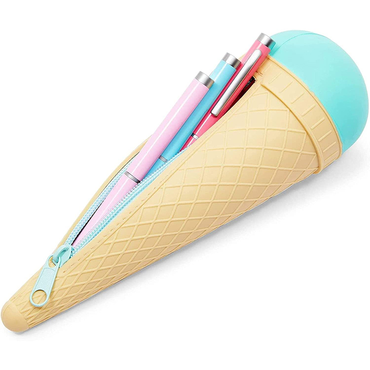 Silicone Cute Ice Cream Pencil Bag
