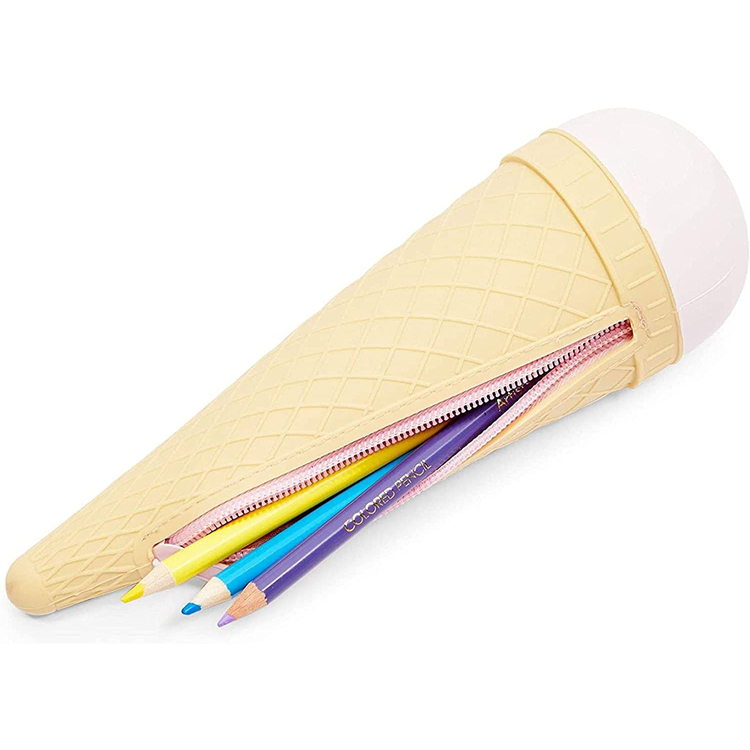 Silicone Cute Ice Cream Pencil Bag