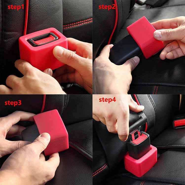 Silicone Car Seat Belt Holder