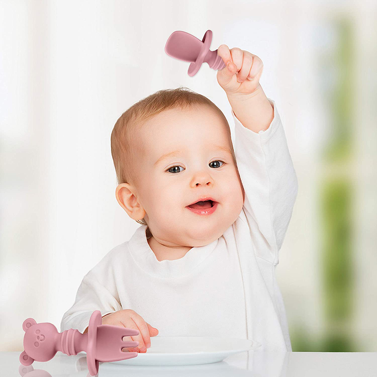 Silicone Baby Spoon and Fork