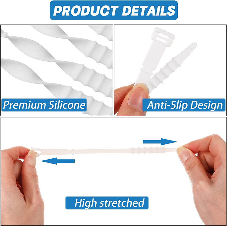 Elastic Silicone Cable Ties