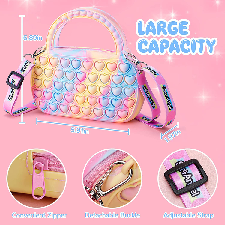 Silicone Fidget Shoulder Bag
