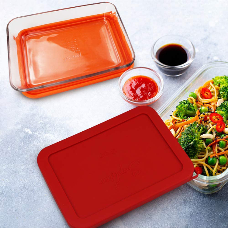 Glass Bowls Storage Cover Lids
